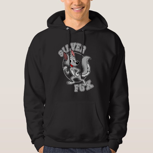 Veste À Capuche Renard Argenté (Devant)