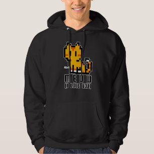 Veste À Capuche Rencontrez Cute Kitten Meow, Je T'Aime ! Retro Gam