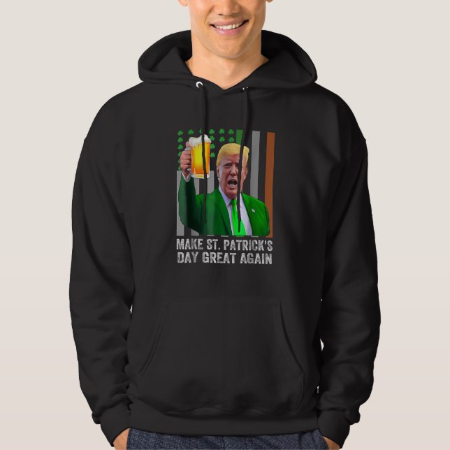 Veste À Capuche Rendre à la Saint Patrick sa grande fête le drapea (Devant)