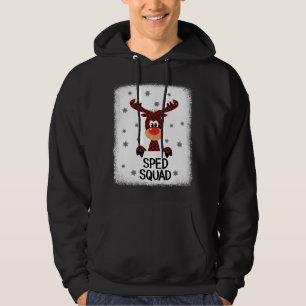 Veste À Capuche Rennes de l'équipe enseignant blanchie SPEED Noël 