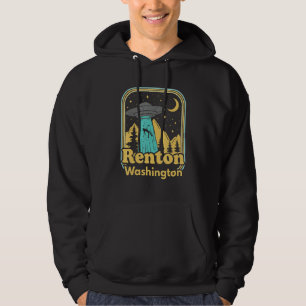 Veste À Capuche Renton Washington Ufo Alien 80s Rétro Fierté de l'