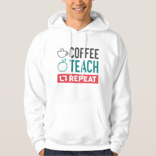 Veste À Capuche Répétition de l'enseignement du café