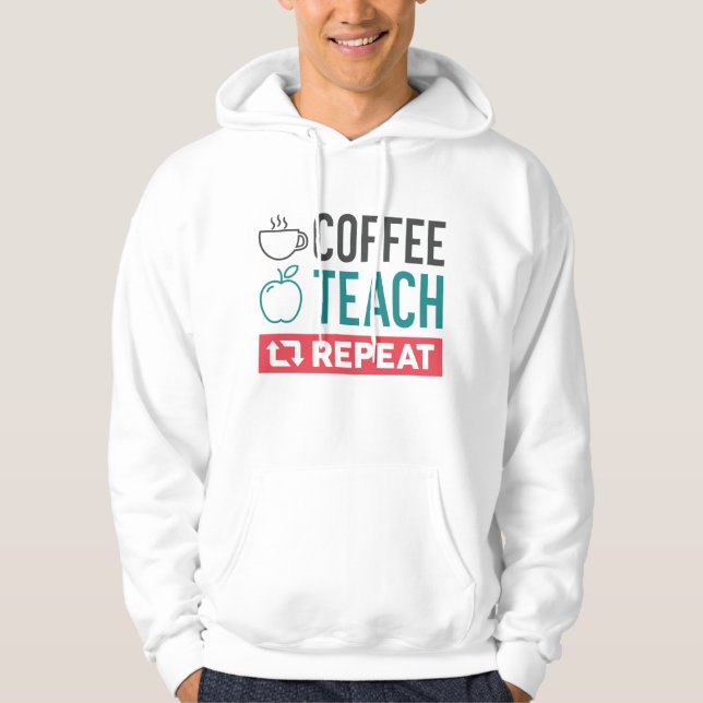 Veste À Capuche Répétition de l'enseignement du café (Devant)