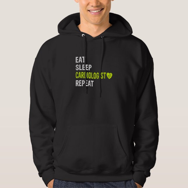 Veste À Capuche Répétition du cardiologue du sommeil - Spécificati (Devant)