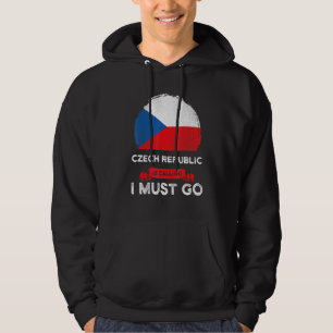 Veste À Capuche République Tchèque Appelle Je Dois Aller Tchèque D