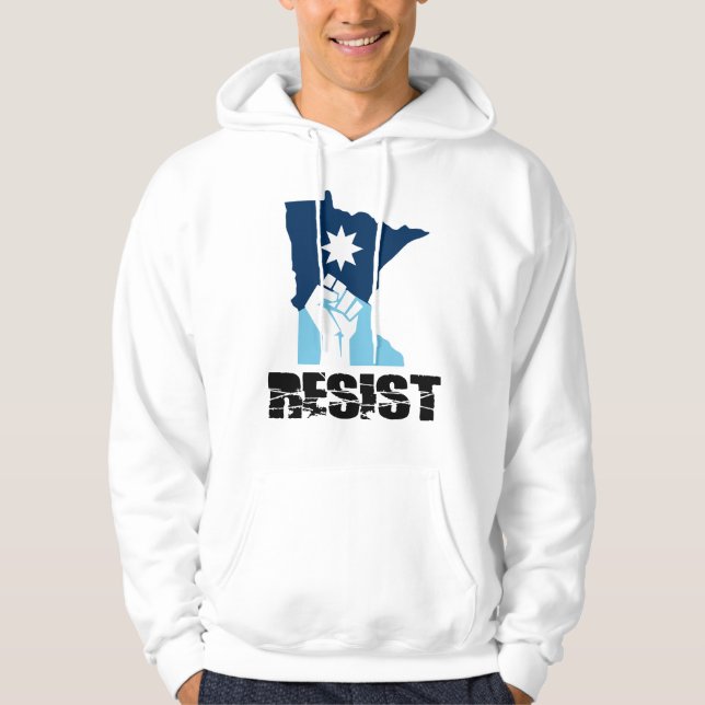 Veste À Capuche Résister Poing Levant Minnesota (Devant)