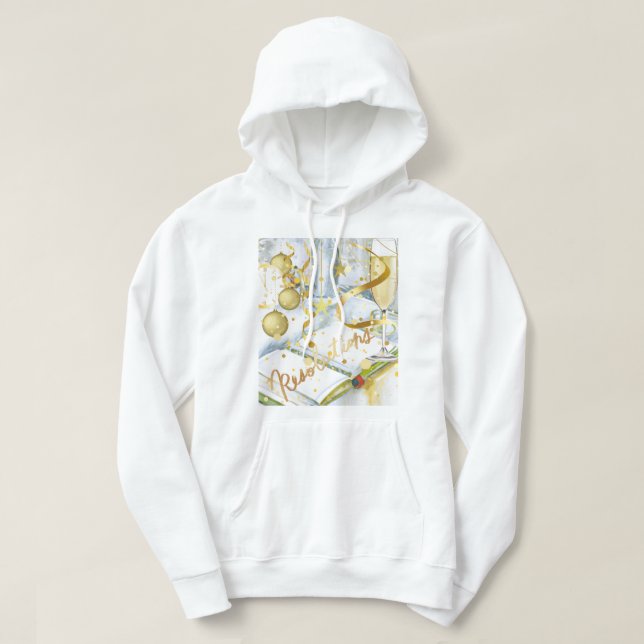 Veste À Capuche Résolutions de Nouvel An (Design devant)