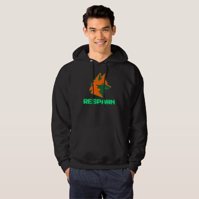 Veste À Capuche RESPAWN – Logo Neon Gamer Fox (Devant entier)