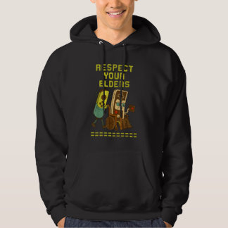 Veste À Capuche Respect Your Elders Retro Gaming Funny Gamer 