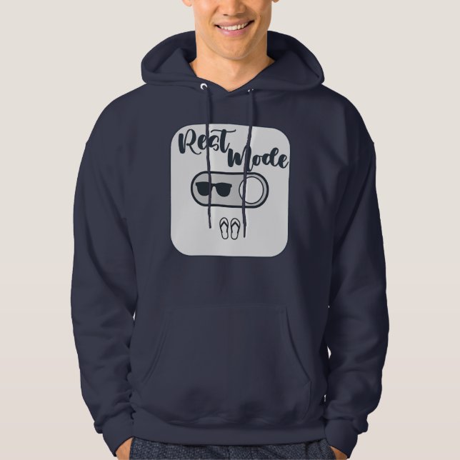 Veste À Capuche Rest Mode Activated Shirt – Relax Lifestyle Design (Devant)