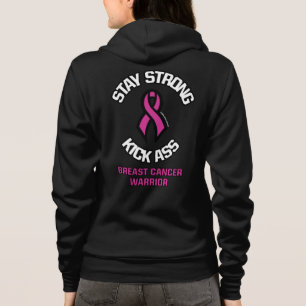 Veste À Capuche RESTER FORT KICK...Cancer du sein