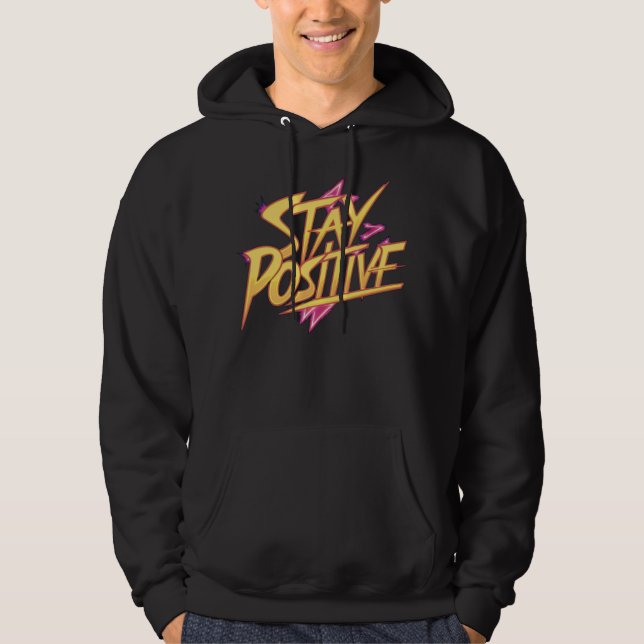 Veste À Capuche Rester positif (Devant)