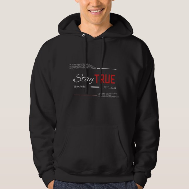 Veste À Capuche rester vrai  (Devant)