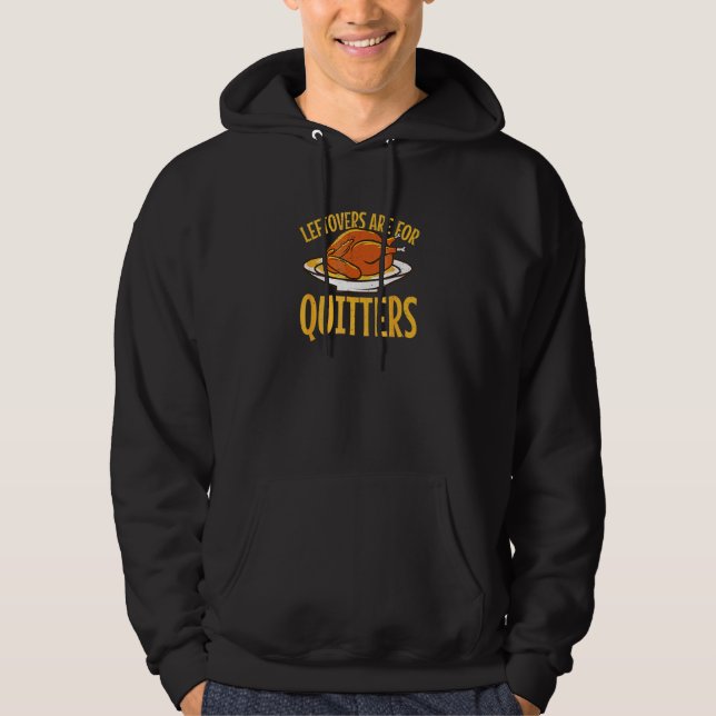 Veste À Capuche Restes Sont Pour Quitters Sno de Thanksgiving dind (Devant)