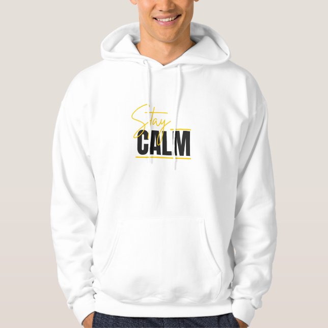 Veste À Capuche Restez Calme (Devant)