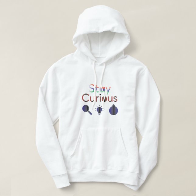 Veste À Capuche Restez curieux (Design devant)