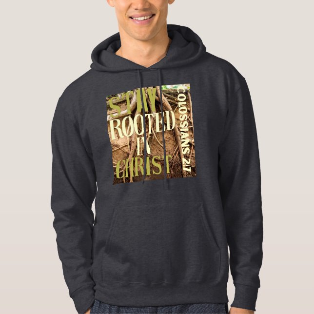 Veste À Capuche ''Restez enraciné dans le Christ'' (Devant)
