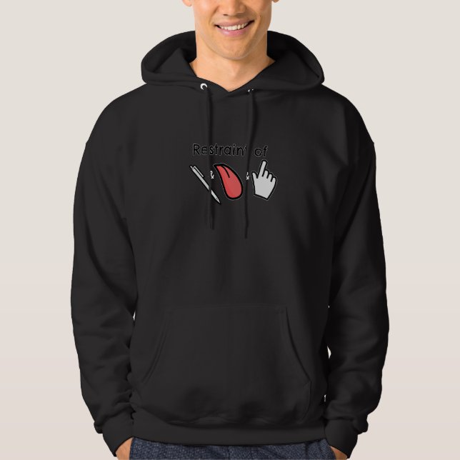 Veste À Capuche Restreindre Le Doigt De Stylo Et L'Inspire De Sobr (Devant)