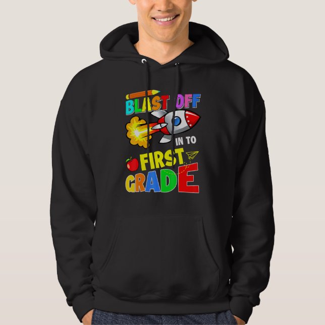Veste À Capuche Retour À L'École En Première Année (Devant)