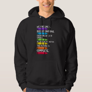 Veste À Capuche Retour à l'école Enseignant Nous sommes comme une