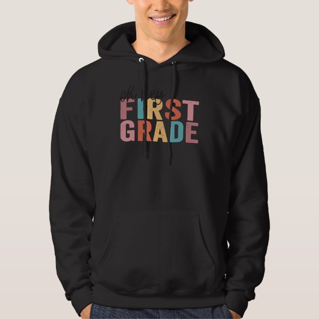Veste À Capuche Retour À L'École Étudiants Enseignants Oh Hey 1st  (Devant)