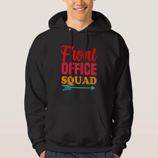 Veste À Capuche Retour à l'école Front Office Équipe Meilleur Secr (Devant)