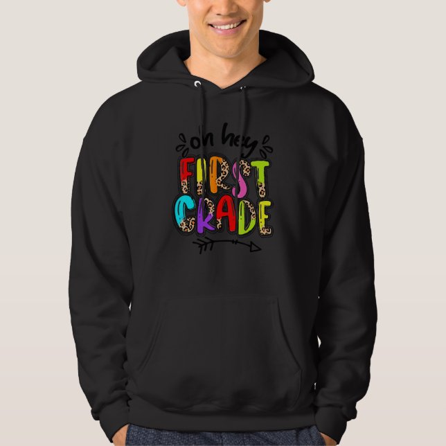 Veste À Capuche Retour à l'école léopard 1ère année équipe premièr (Devant)