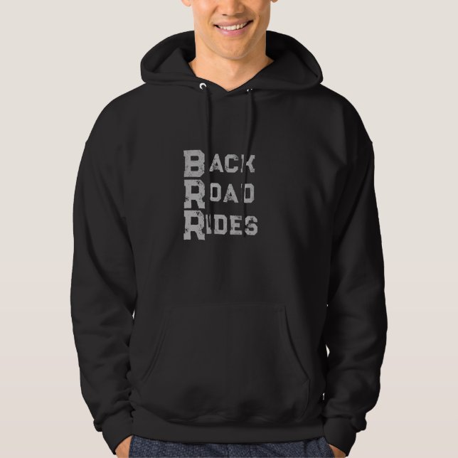 Veste À Capuche Retour Routes Logo Gris Lettres (Devant)