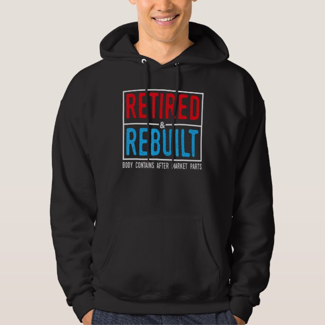 Veste À Capuche Retraité Et Reconstruite Pièces De Remplacement Du (Devant)