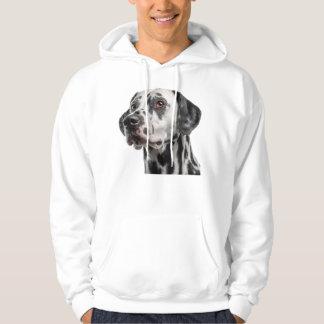 Veste À Capuche Retrato close-up de um cão dálmata adulto Moletom
