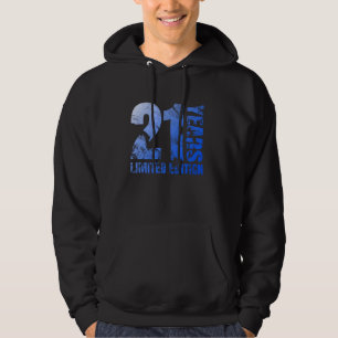Veste À Capuche Retro 21 ans garçon cadeau 21 anniversaire cadeau