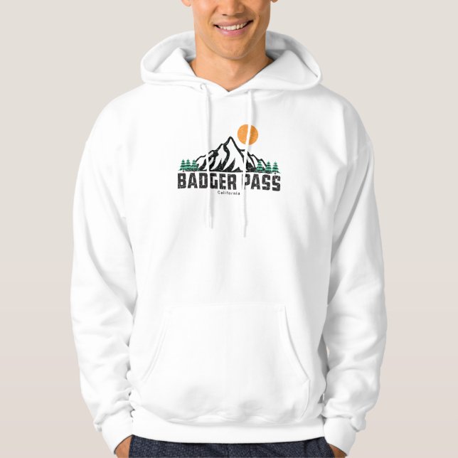 Veste À Capuche Retro Badger Pass Ski (Devant)