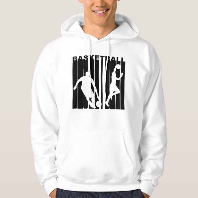 Veste À Capuche Rétro basket-ball (Devant)