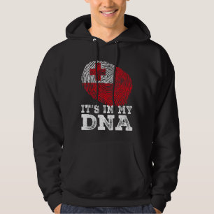 Veste À Capuche Retro C'est dans mon Dna Tonga drapeau