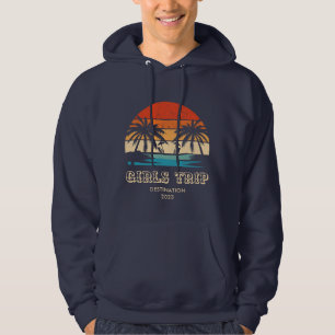 Veste À Capuche Retro coucher de soleil Filles voyage bachelorette