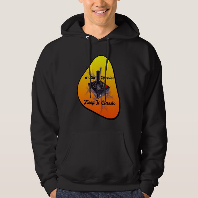Veste À Capuche Retro Gamer Legend – 8-Bit Joystick Classic (Devant)
