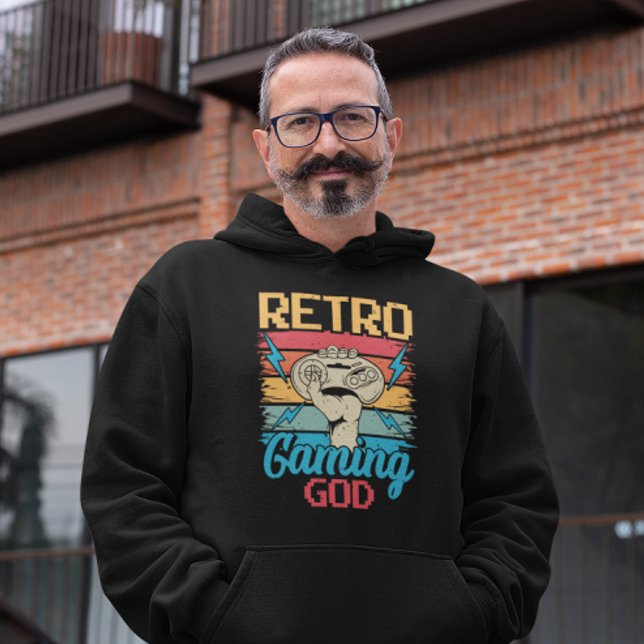 Veste À Capuche Retro Gaming God - Jeu vidéo (Créateur téléchargé)