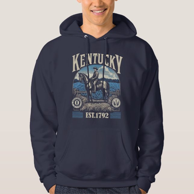 Veste À Capuche Retro Kentucky (Devant)
