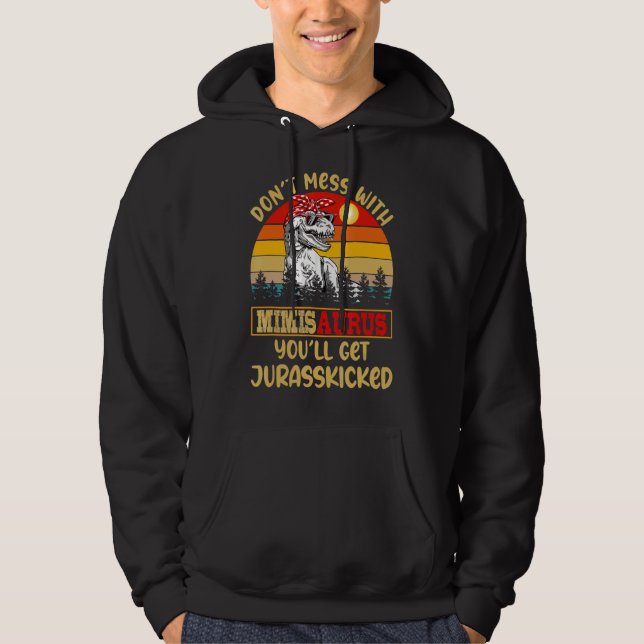 Veste À Capuche Retro Ne manquez pas avec Mimisaurus Vous obtiendr (Devant)