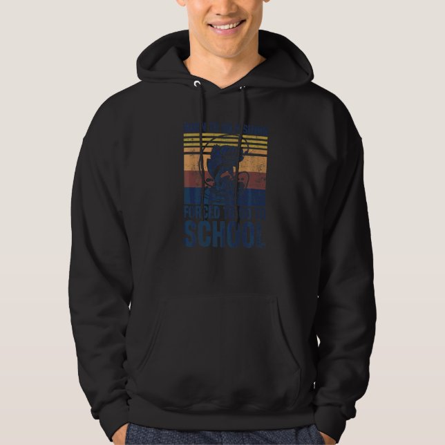 Veste À Capuche Retro Né Pour Aller Pêche Basse Poisson Pêcheurs G (Devant)