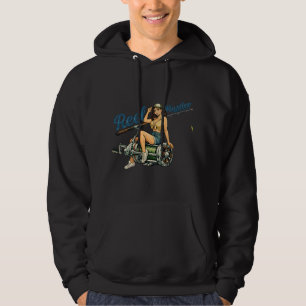 Veste À Capuche Rétro Pin-Up Pêche Hustler de Bobine Poisson Drô