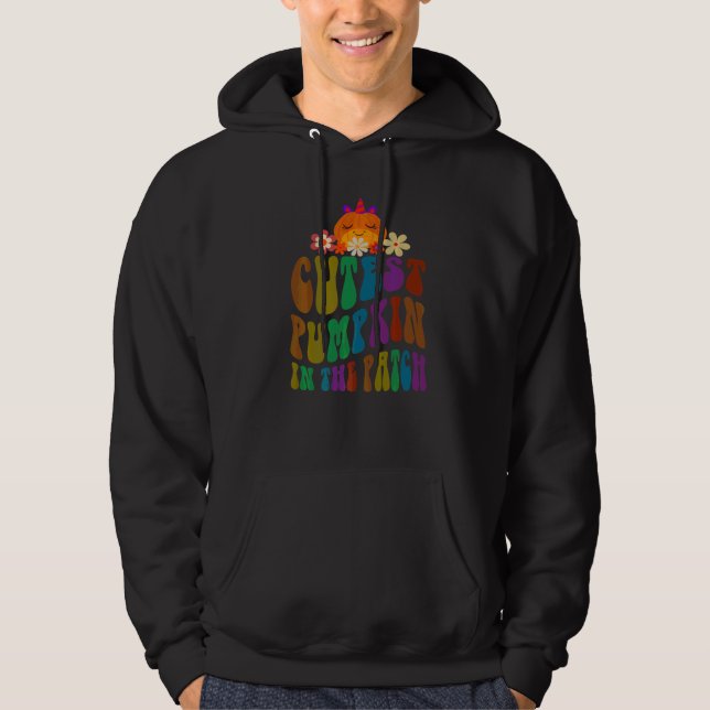 Veste À Capuche Rétro PLUS MIGNON CITROUILLE Dans le Patch Profess (Devant)