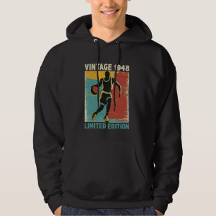 Veste À Capuche Retro Vintage 1948 Basketball Lover Limited Editio