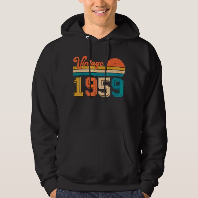 Veste À Capuche Retro Vintage 1959 (Devant)