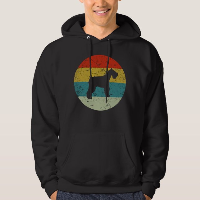 Veste À Capuche Retro vintage Schnauzer (Devant)