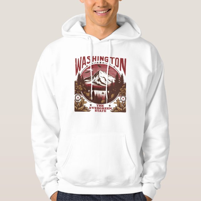 Veste À Capuche Retro Washington (Devant)