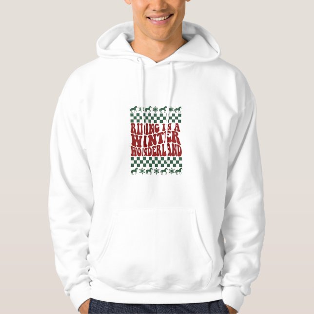 Veste À Capuche Rêve de Noël laid en monture (Devant)