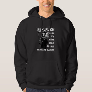 Veste À Capuche Revêtement De Grim Professionnellement Je Suis Tou