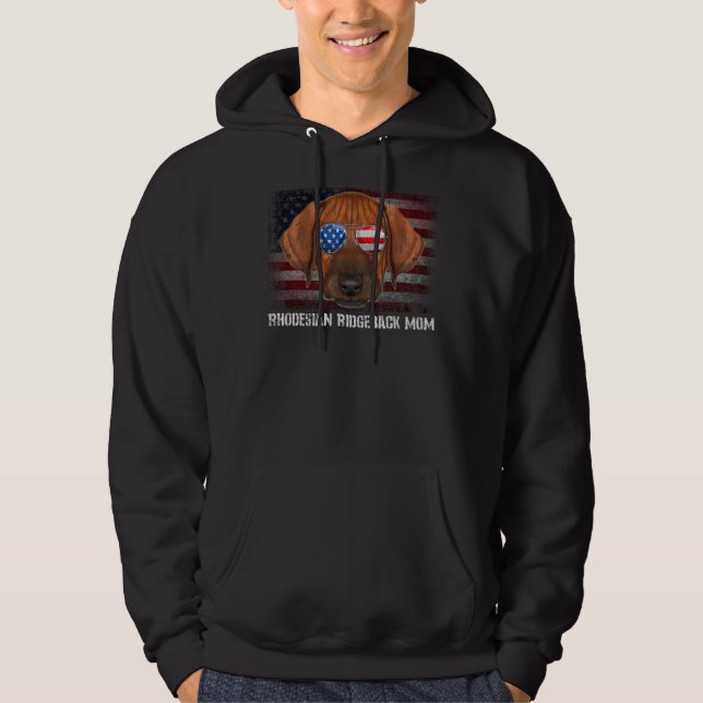 Veste À Capuche Rhodesian Ridgeback Maman Américaine Rhodesian Rid (Devant)