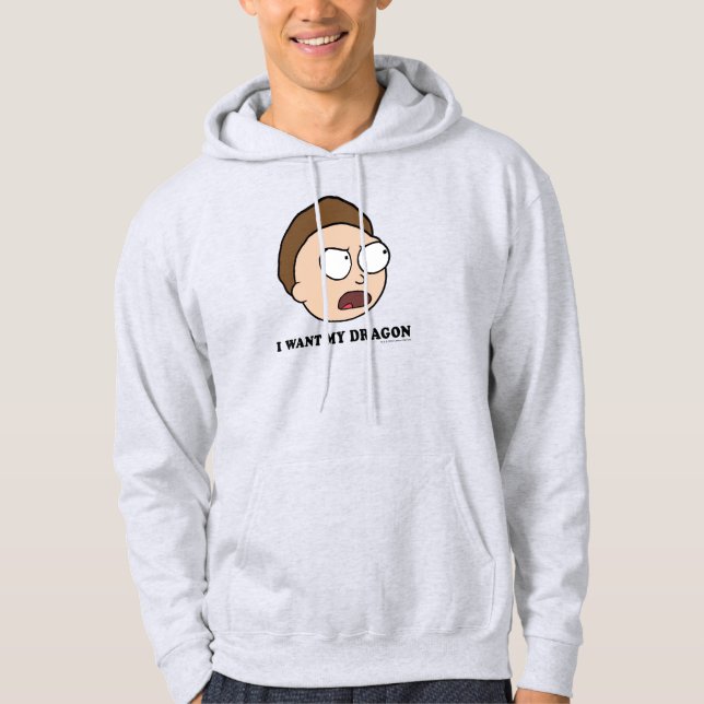 Veste À Capuche RICK ET MORTY™ | Je Veux Mon Dragon (Devant)
